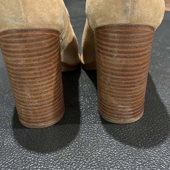 Rag and Bone Myra Suede Peep Toe Block Heels - Picture 6 of 16